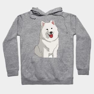 Cute Samoyed Drawing Hoodie